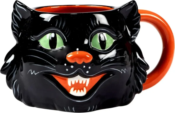 Certified International Scaredy Cat Mug, Set of 4